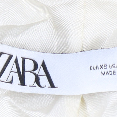 Zara Women's Beige Blazer, Size 8, Lined, Spring Style