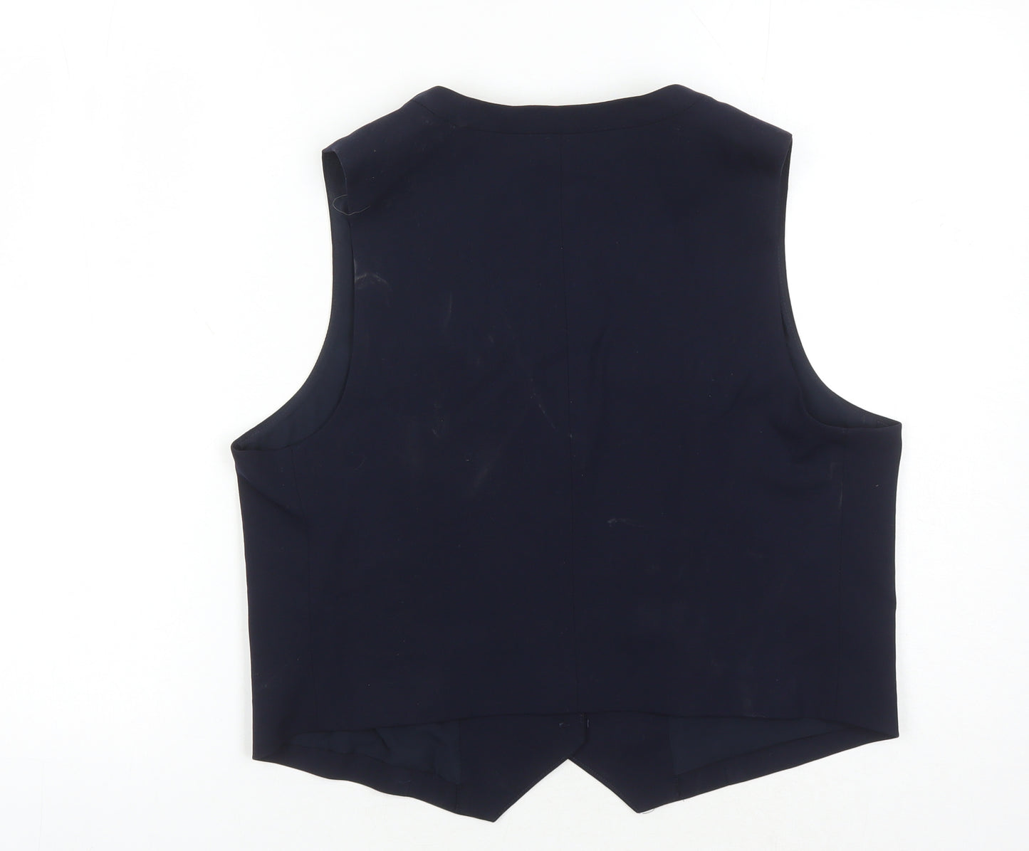 Marks and Spencer Women's Blue Waistcoat Size 14 Formal