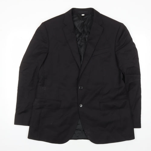 Marks and Spencer Men's Black Wool Blazer 42R