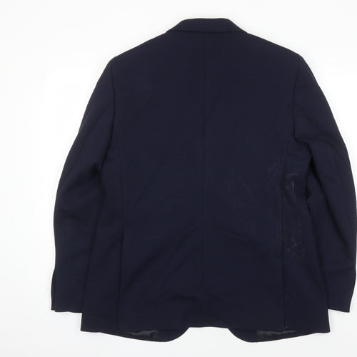 Marks and Spencer Men's Blue Blazer - 42R, Formal
