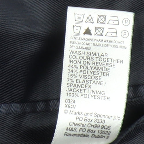 Marks and Spencer Men's Blue Blazer - 42R, Formal