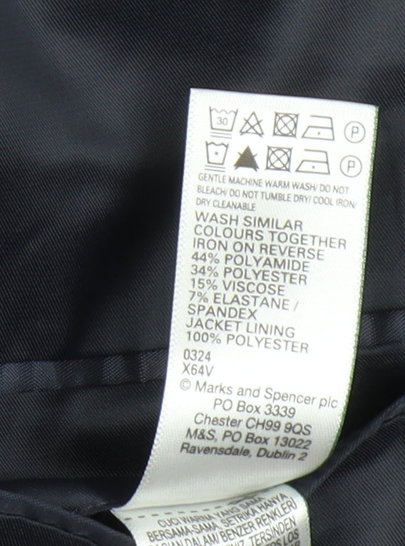 Marks and Spencer Men's Blue Blazer - 42R, Formal