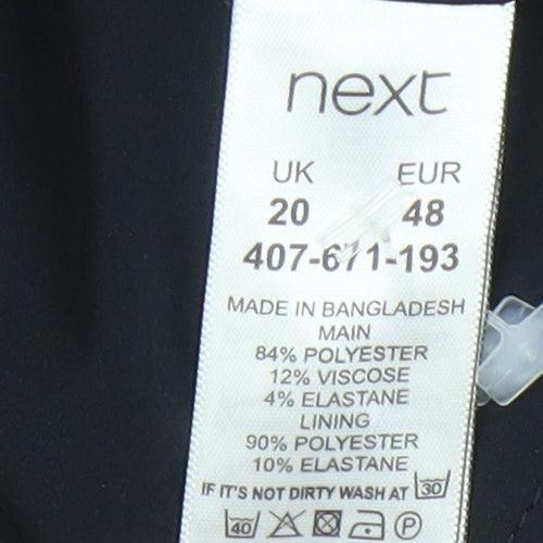 Next Womens Black Sheath Dress Size 20 - Workwear Chic
