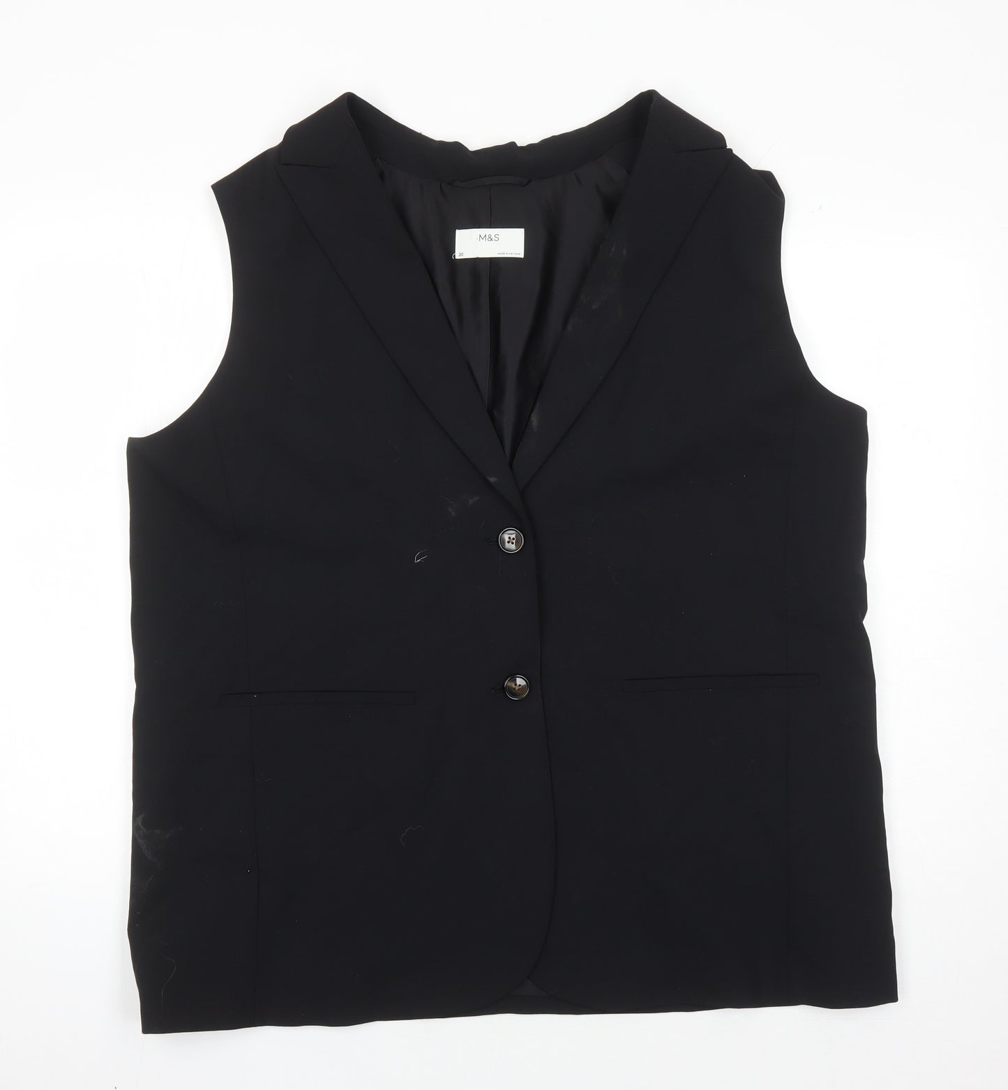 Marks and Spencer Women's Black Waistcoat Size 20