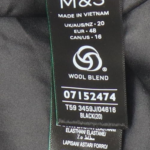Marks and Spencer Women's Black Waistcoat Size 20
