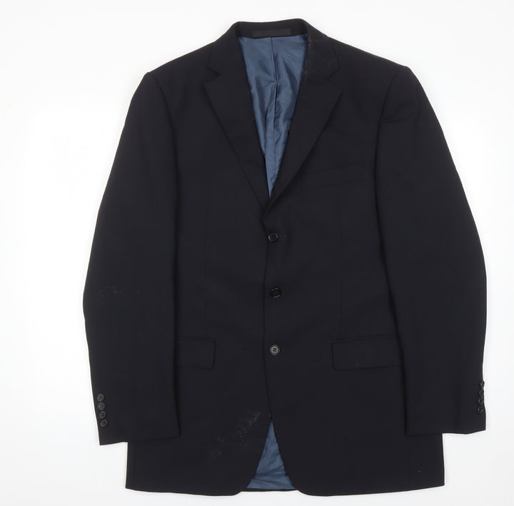 Marks and Spencer Men's Blue Blazer, 40R Chest