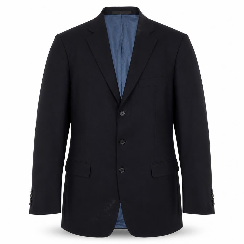 Front view of Marks & Spencer Men's Blue Blazer, 40R Chest