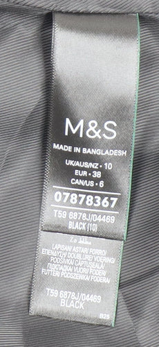Marks and Spencer Women's Black Blazer Jacket Size 10