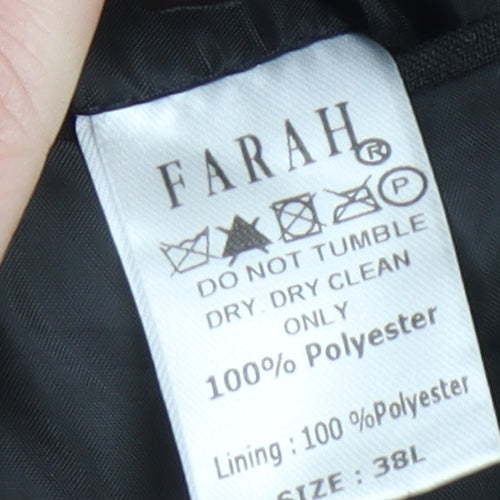 Farah Men's Black Blazer 38L Jacket Formal