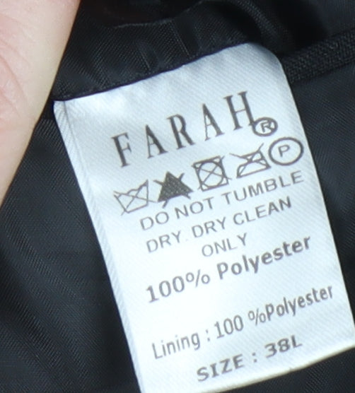 Farah Men's Black Blazer 38L Jacket Formal