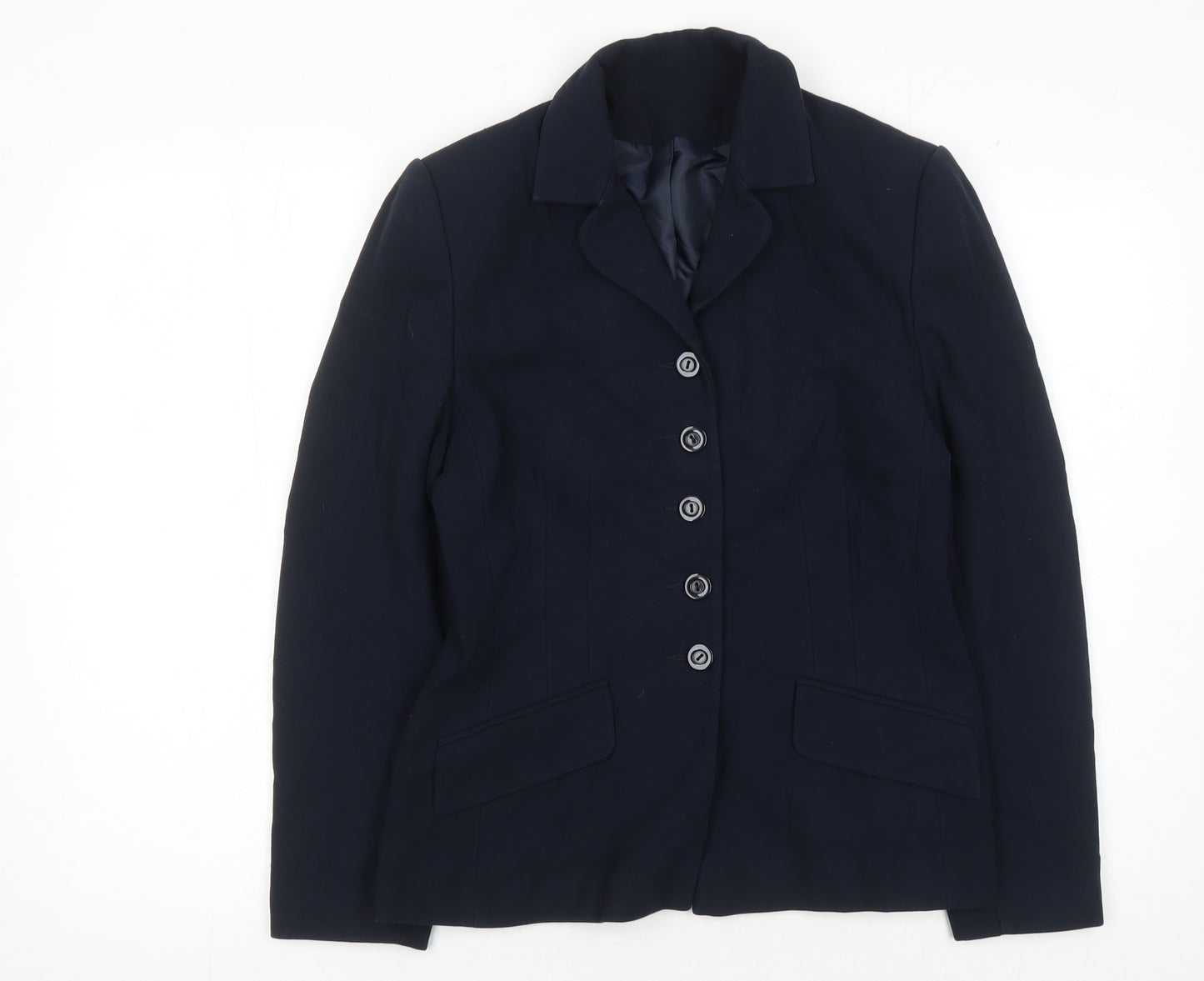 Richards Women's Blue Suit Jacket Size 12 Classic Fit