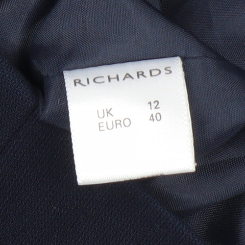 Richards Women's Blue Suit Jacket Size 12 Classic Fit