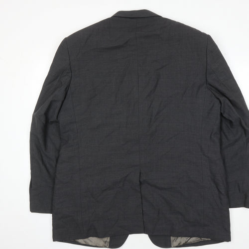 Marks and Spencer Men's Grey Suit Jacket, 46R Wool