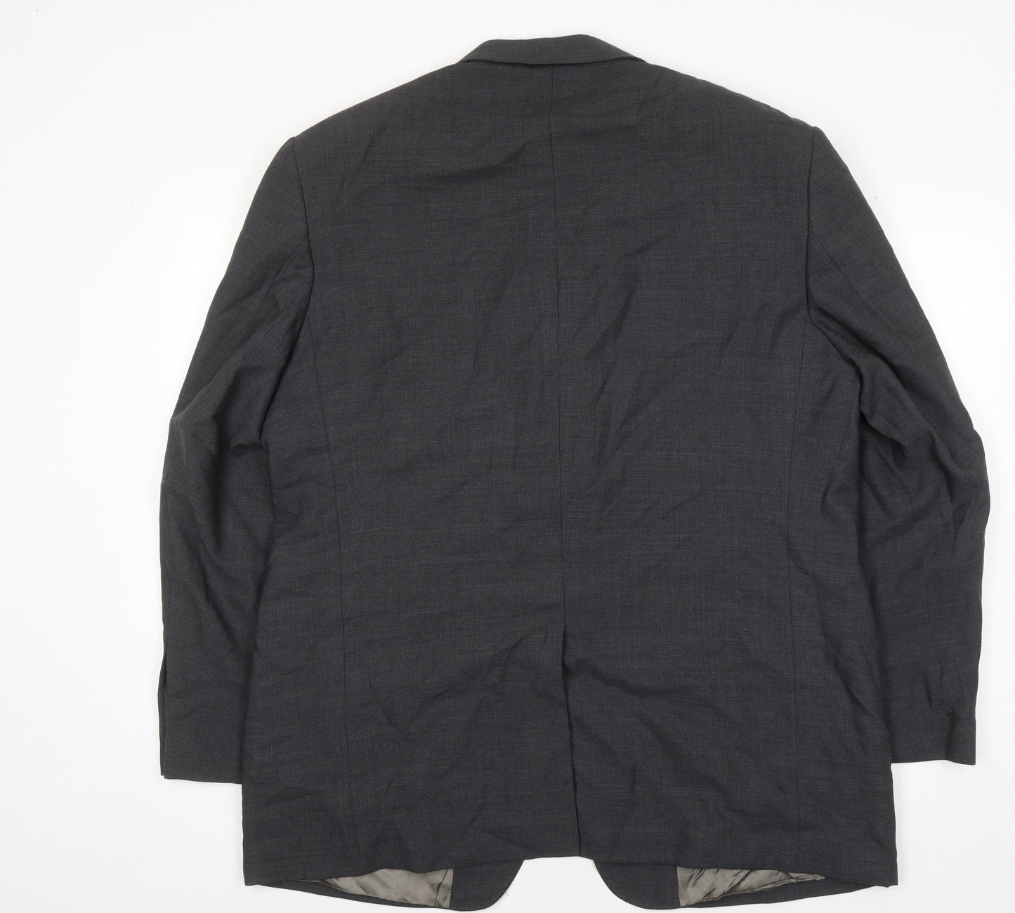 Marks and Spencer Men's Grey Suit Jacket, 46R Wool