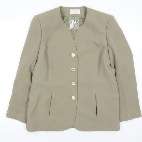 Eastex Women Beige Suit Jacket Coat UK 14 Lined
