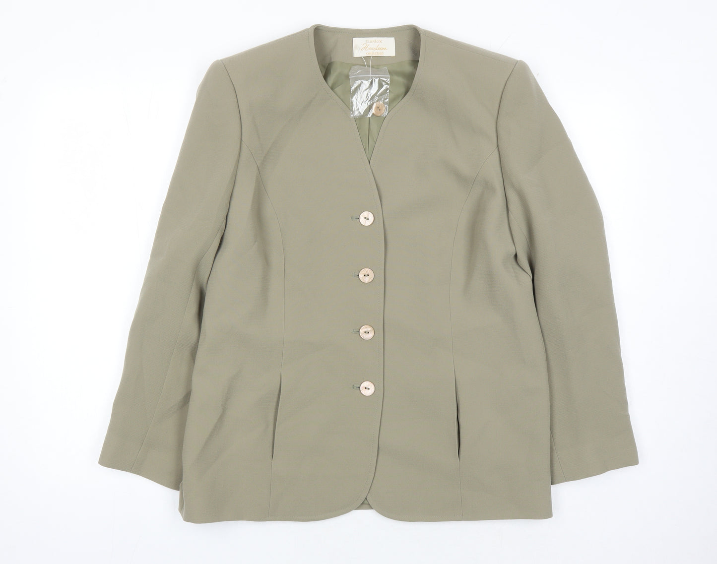 Eastex Women Beige Suit Jacket Coat UK 14 Lined