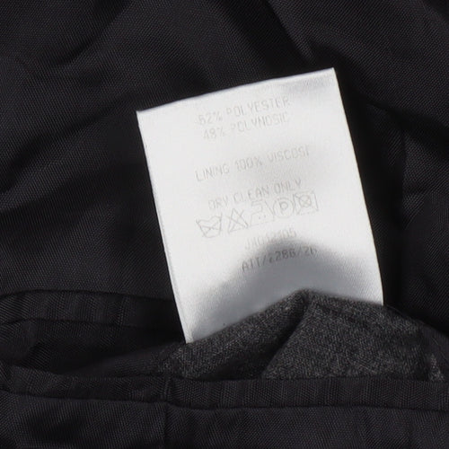 Jonathan Adams Men's Black Formal Blazer, Size 46, Regular Fit