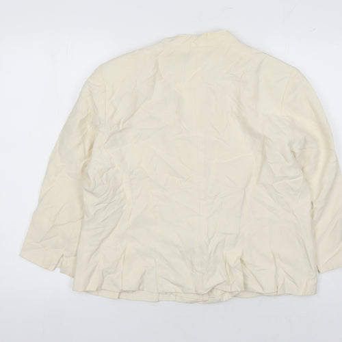 Rita Taylor Women's Ivory Blazer, Size 16, Formal