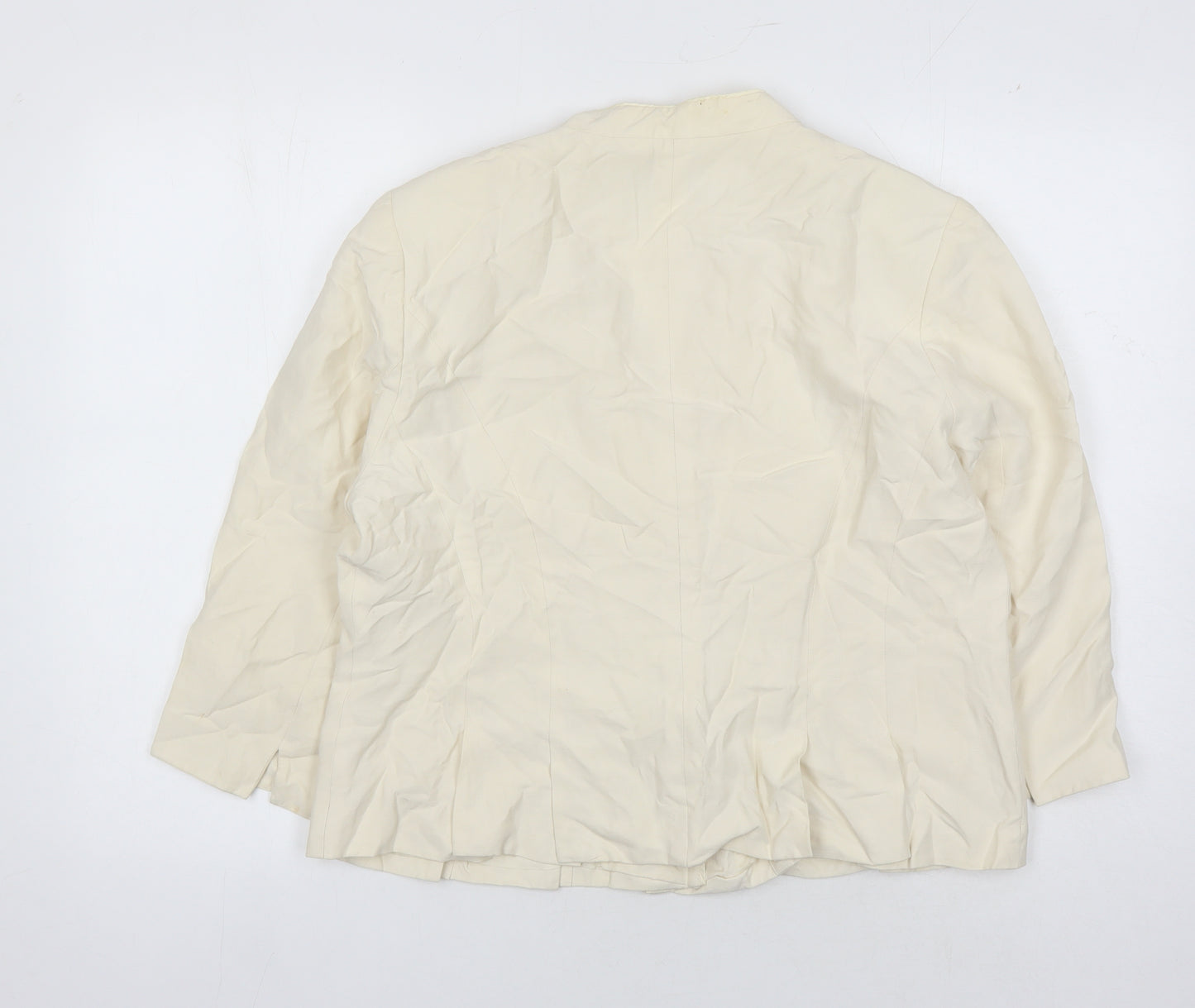 Rita Taylor Women's Ivory Blazer, Size 16, Formal