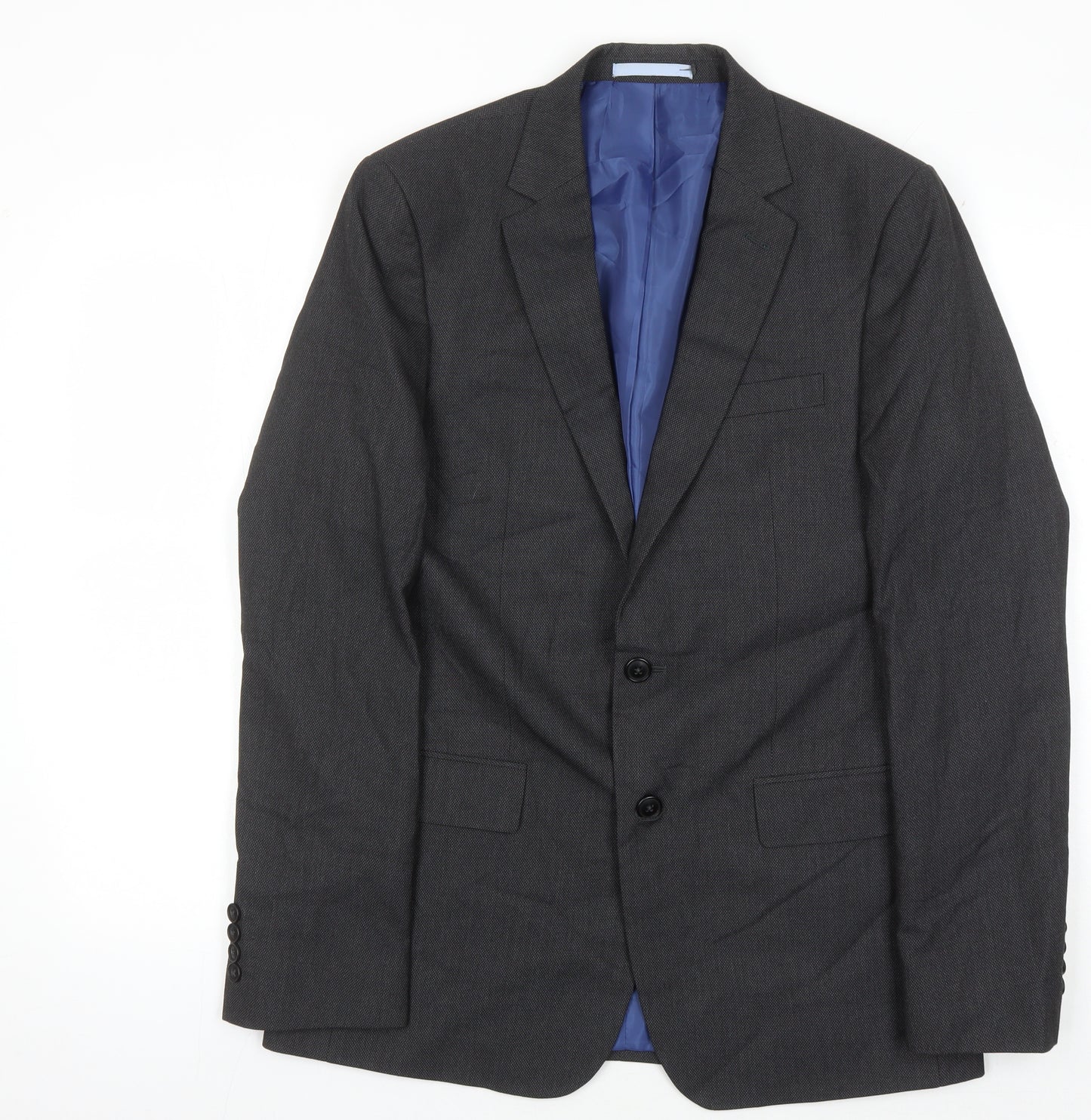 Marks and Spencer Men's Grey Long Blazer Size 40L