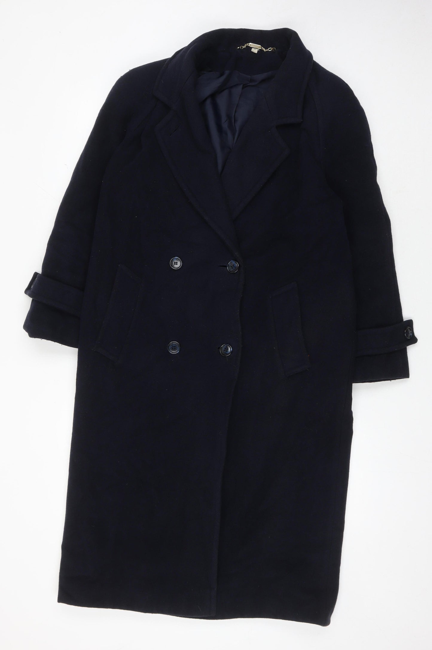 Lewiss Classics Women's Black Wool Cashmere Long Overcoat