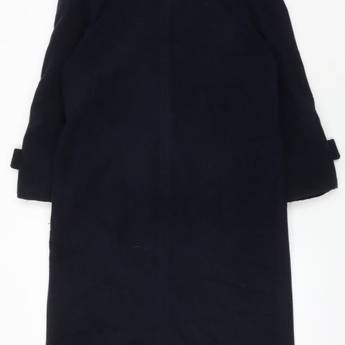 Lewiss Classics Women's Black Wool Cashmere Long Overcoat
