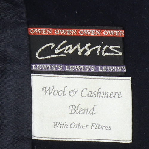 Lewiss Classics Women's Black Wool Cashmere Long Overcoat