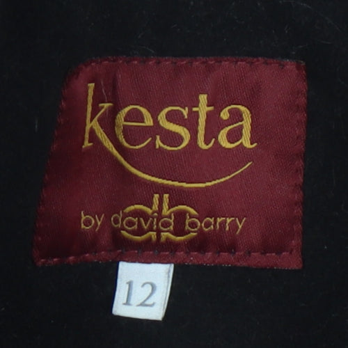 Kesta Women's Red Wool Blend Overcoat Size 12