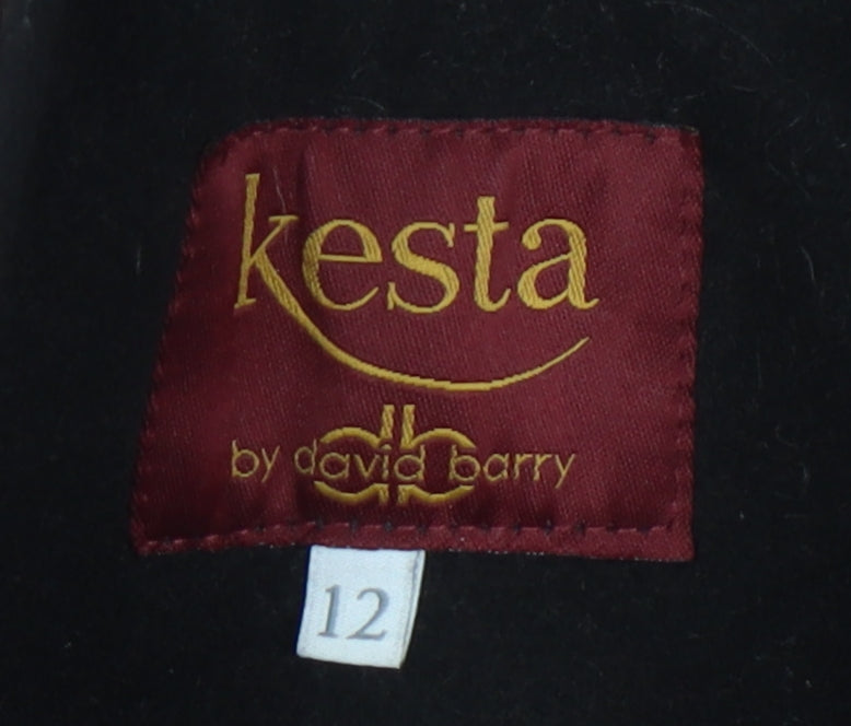 Kesta Women's Red Wool Blend Overcoat Size 12