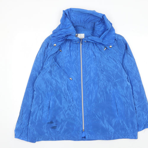 Lakeland Women's Blue Jacket Size 16 Mid-Length Hooded