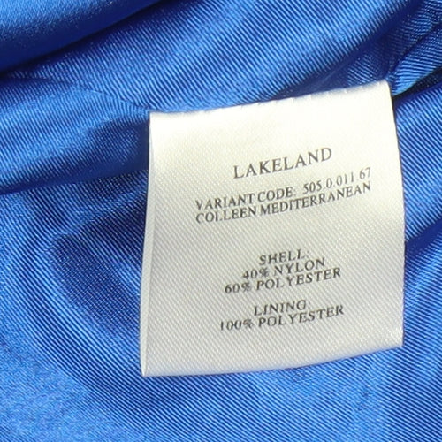 Lakeland Women's Blue Jacket Size 16 Mid-Length Hooded