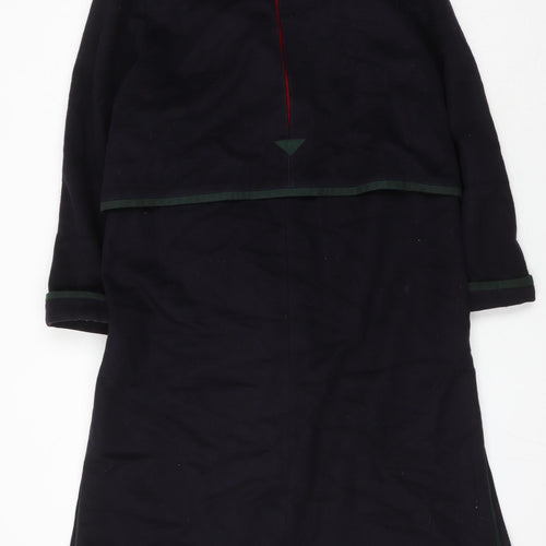 Original Loden Women's Black Wool Overcoat Size 14