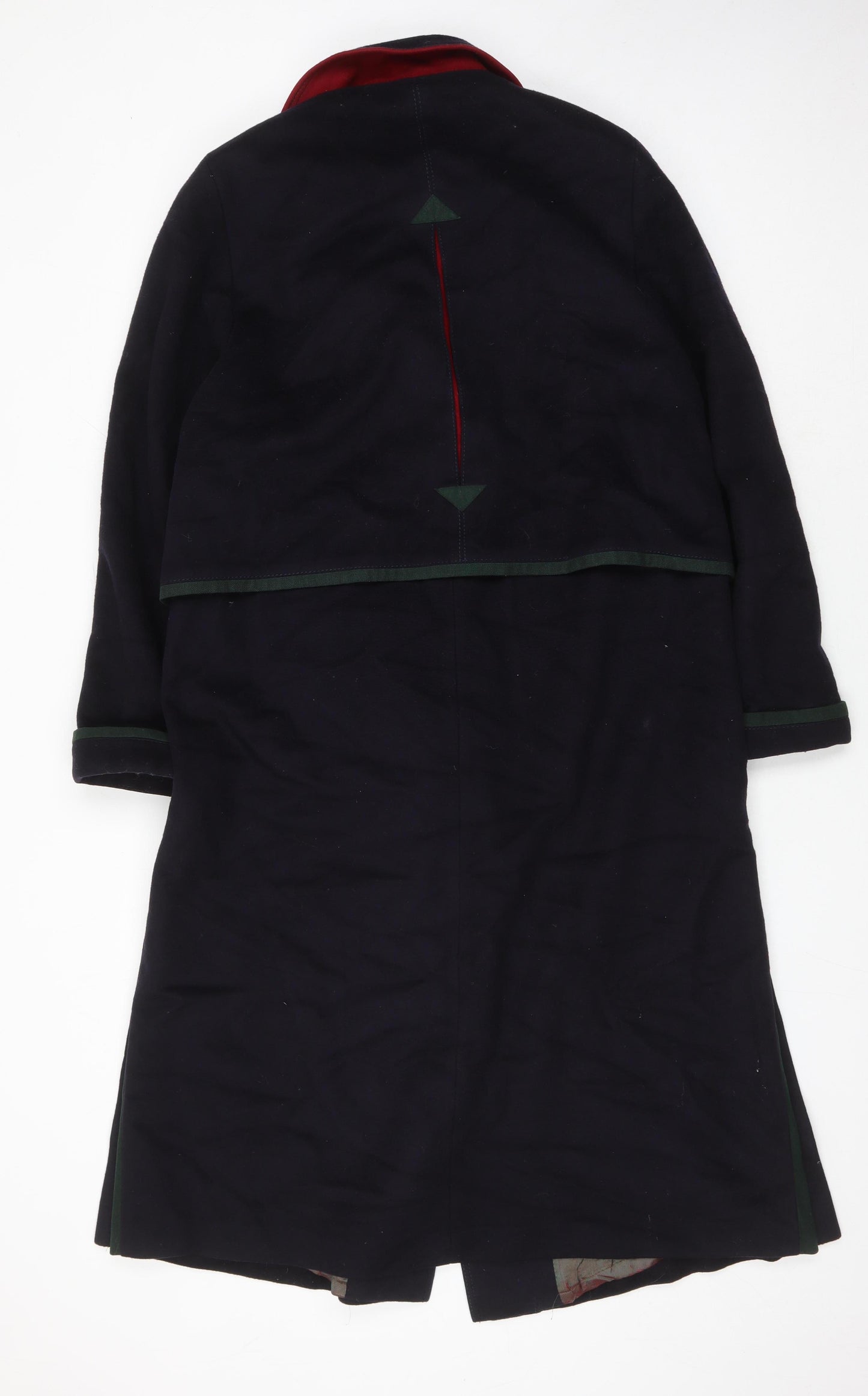 Original Loden Women's Black Wool Overcoat Size 14