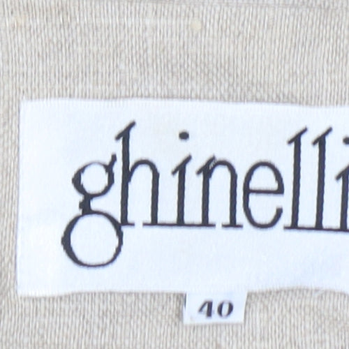 Ghinelli Beige Women's Suit Jacket - Size 12