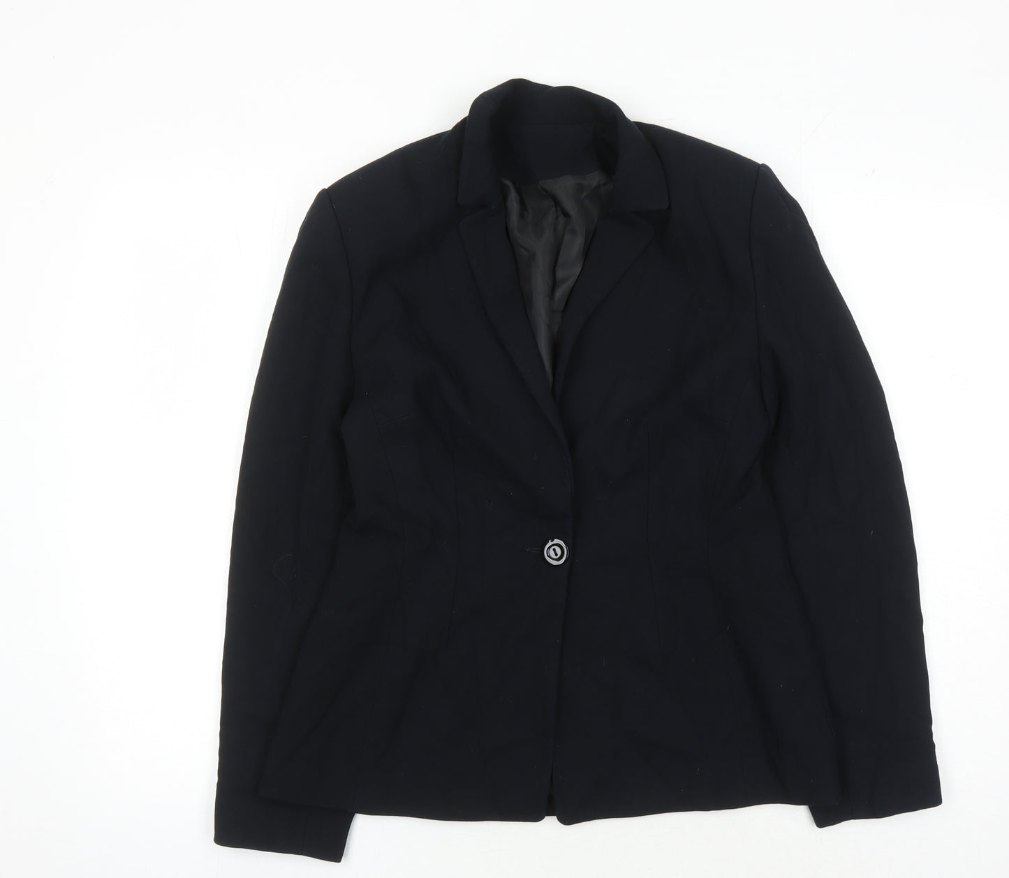 Richards Womens Black Suit Jacket, Size 12, Business