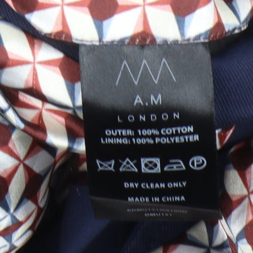 A.M London Women's Blue Trench Coat Size M