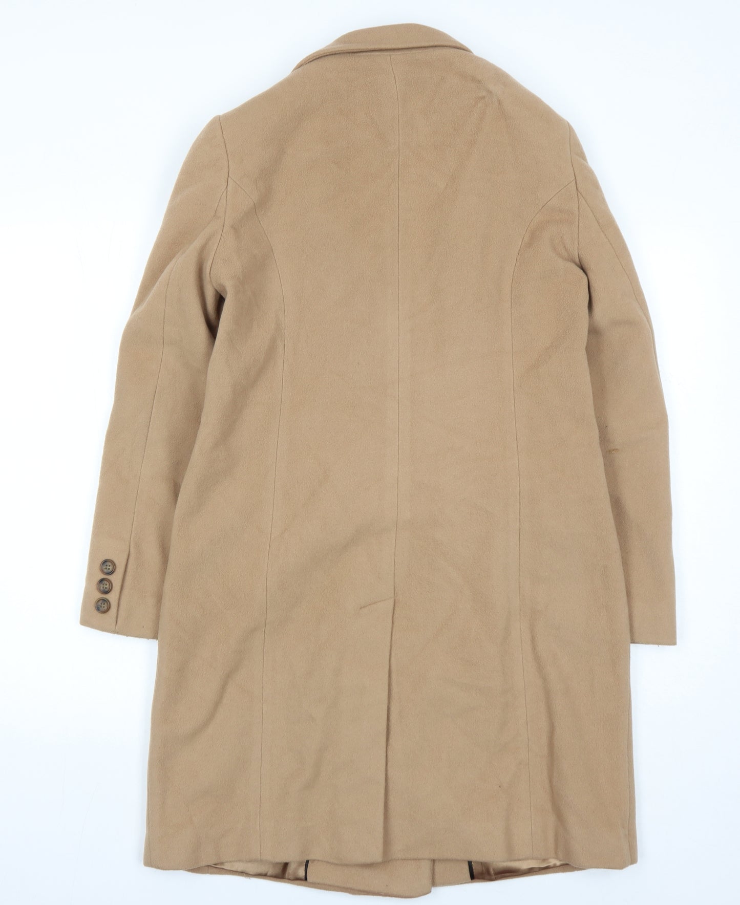 Marks and Spencer Beige Wool Blend Women's Coat Size 10