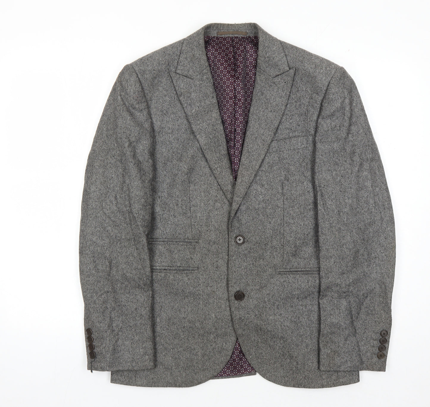 Next Men's Grey Blazer, Size 38S