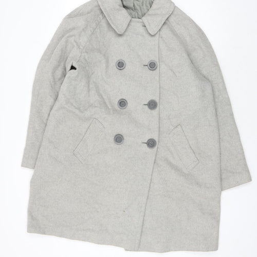 Cotswold Collections Women's Grey Pea Coat Size 16, Classic Style