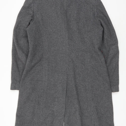 Newhouse Women's Grey Wool Mid-Length Overcoat Size 10