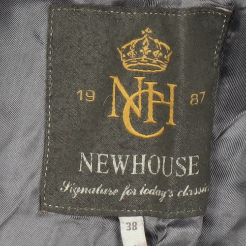 Newhouse Women's Grey Wool Mid-Length Overcoat Size 10