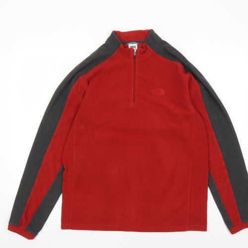 The North Face Red Men's Pullover Sweatshirt, Size M