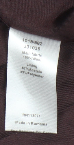 Jigsaw Women's Purple Wool A-Line Skirt Size 8