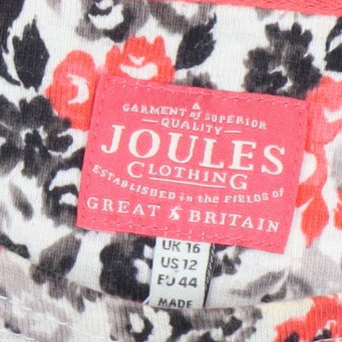 Joules Women's Multicoloured Floral T-Shirt Size 16