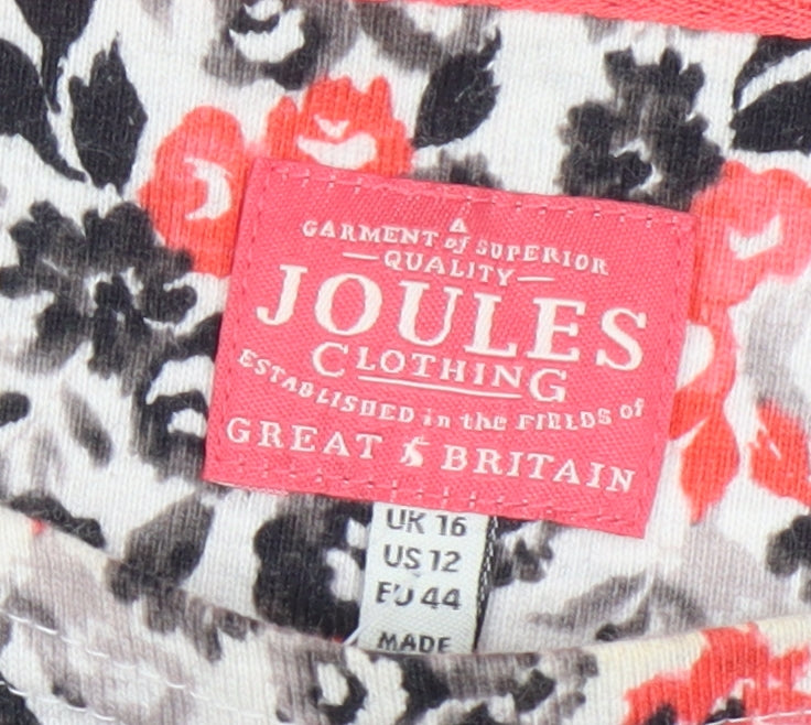 Joules Women's Multicoloured Floral T-Shirt Size 16