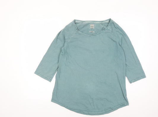 FatFace Women's Blue 3/4 Sleeve Top, Size 12