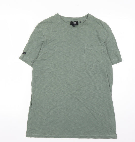 Superdry Men's Green Crew Neck T-Shirt, Size S, Short Sleeve