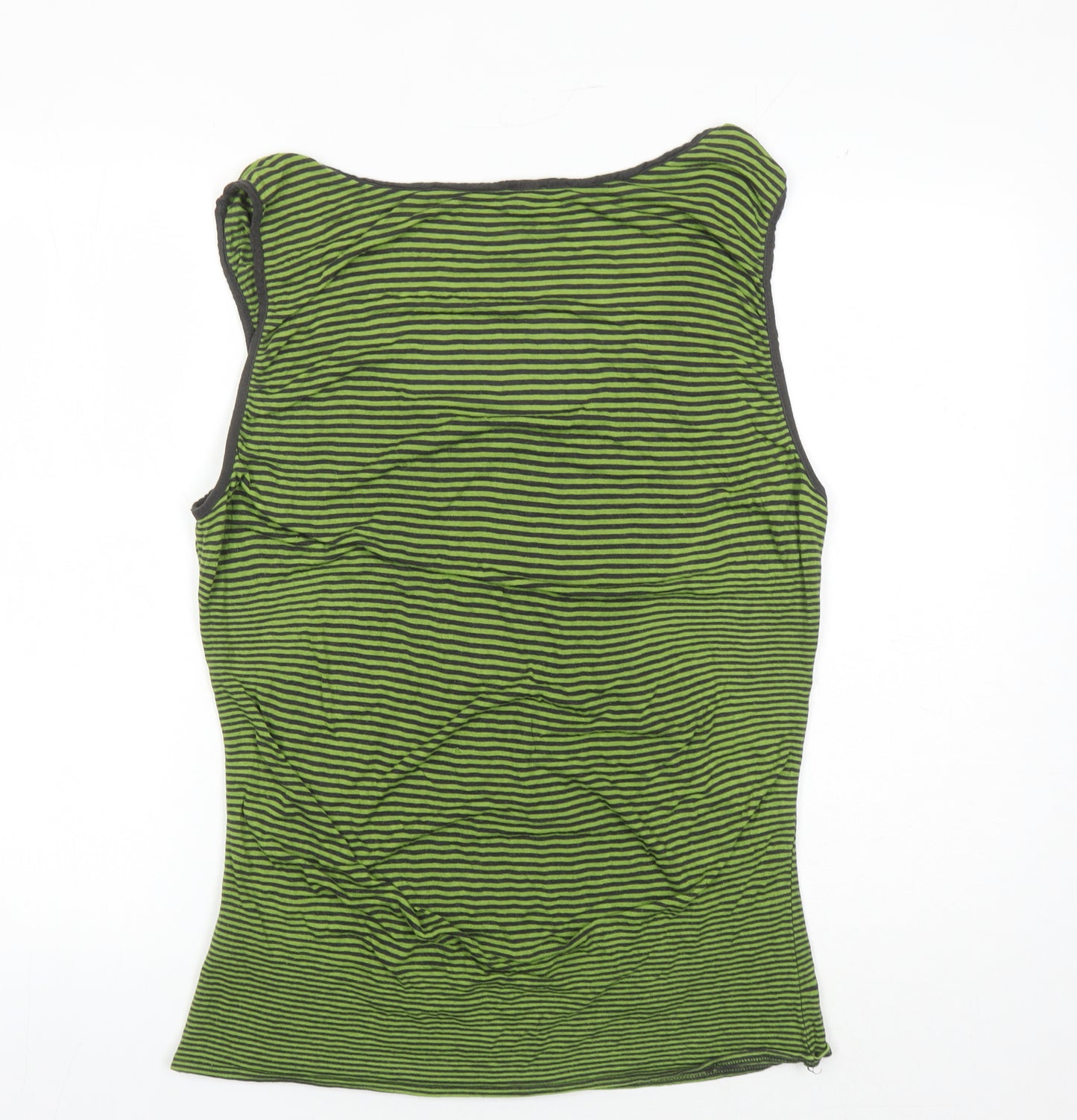 Phase Eight Women's Green Striped Tank Top Size 14