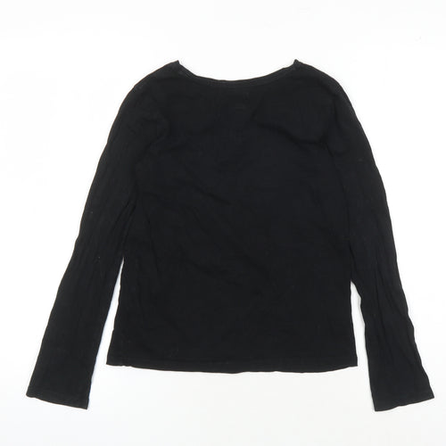Gap Girls Black Unicorn Graphic Long Sleeve T-Shirt 12-13 Years