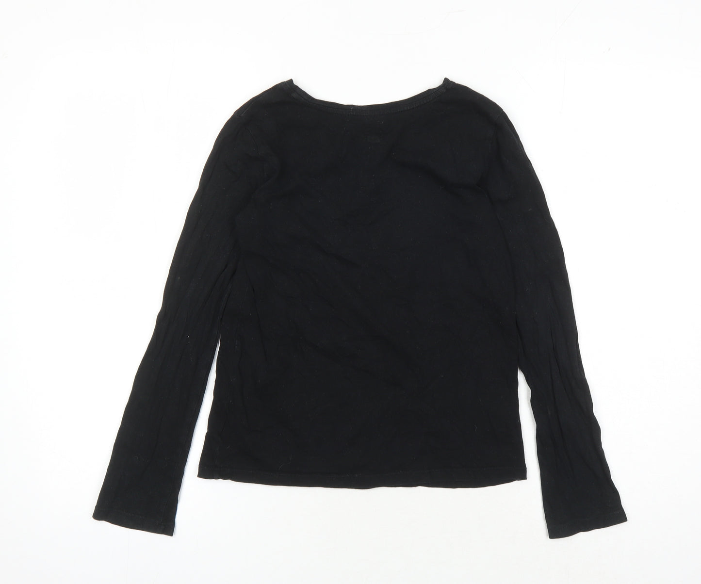Gap Girls Black Unicorn Graphic Long Sleeve T-Shirt 12-13 Years